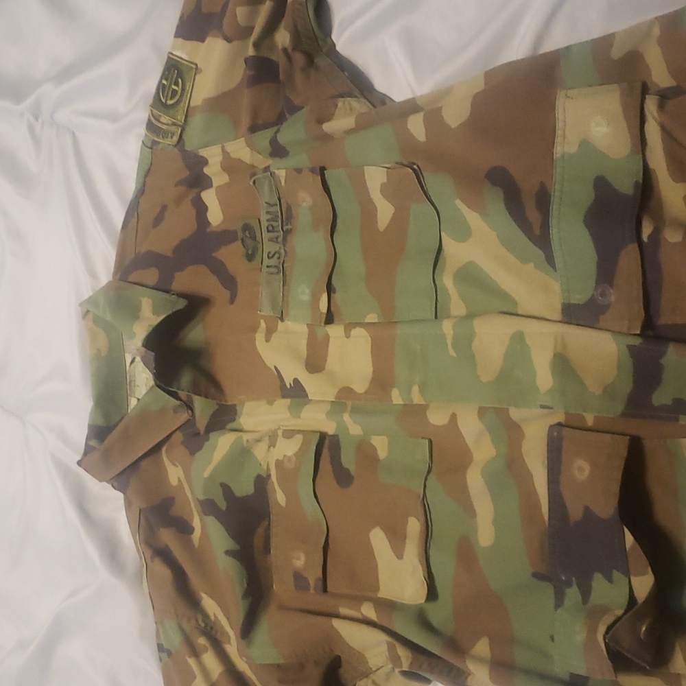 Authentic Army Button Up - image 1